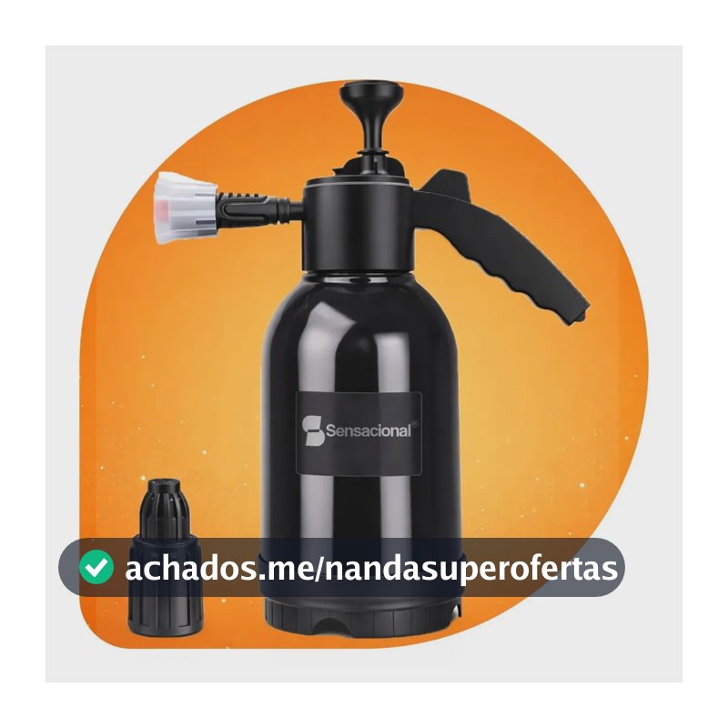 Snow Foam Pulverizador Manual Borrifador Espuma 2 Litros Alta Pressao Profissional Com 2 Bicos Automotivo Lavagem Carro Moto Limpeza Detalhamento Jardim Uso Geral Sensacional