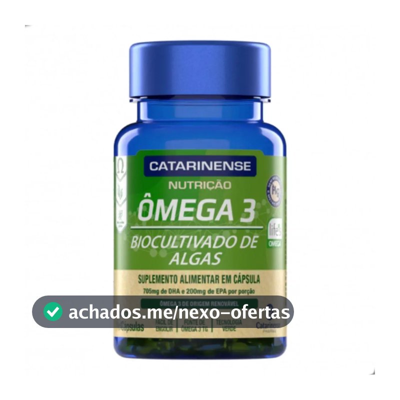Ômega 3 Biocultivado de Algas Catarinense Nutrição 120 Cps
