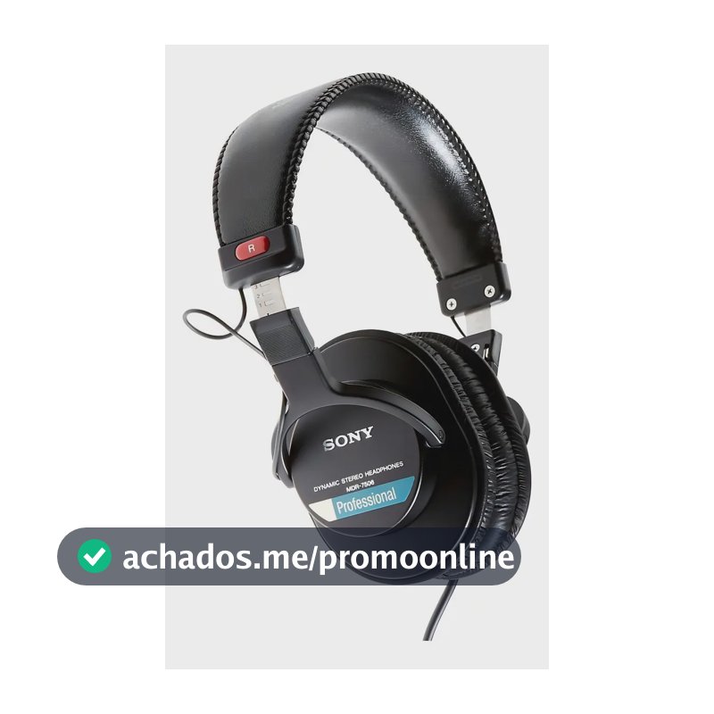Fone de ouvido over-ear Sony Professional MDR-7506 preto