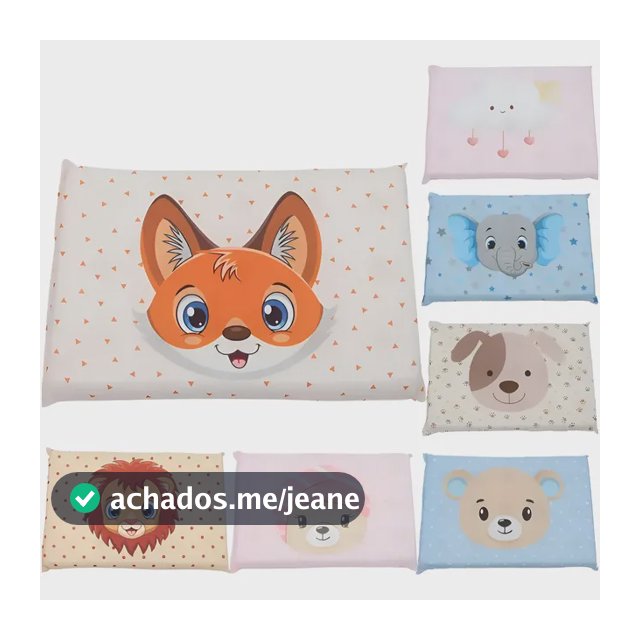Travesseiro Antissufocante Bebê Estampado Menino Menina