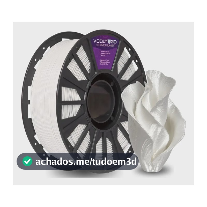 Filamento Pla Branco Off White Evo 1kg Voolt3D Impressão Fabricação Nacional Imprimir Peças 3D