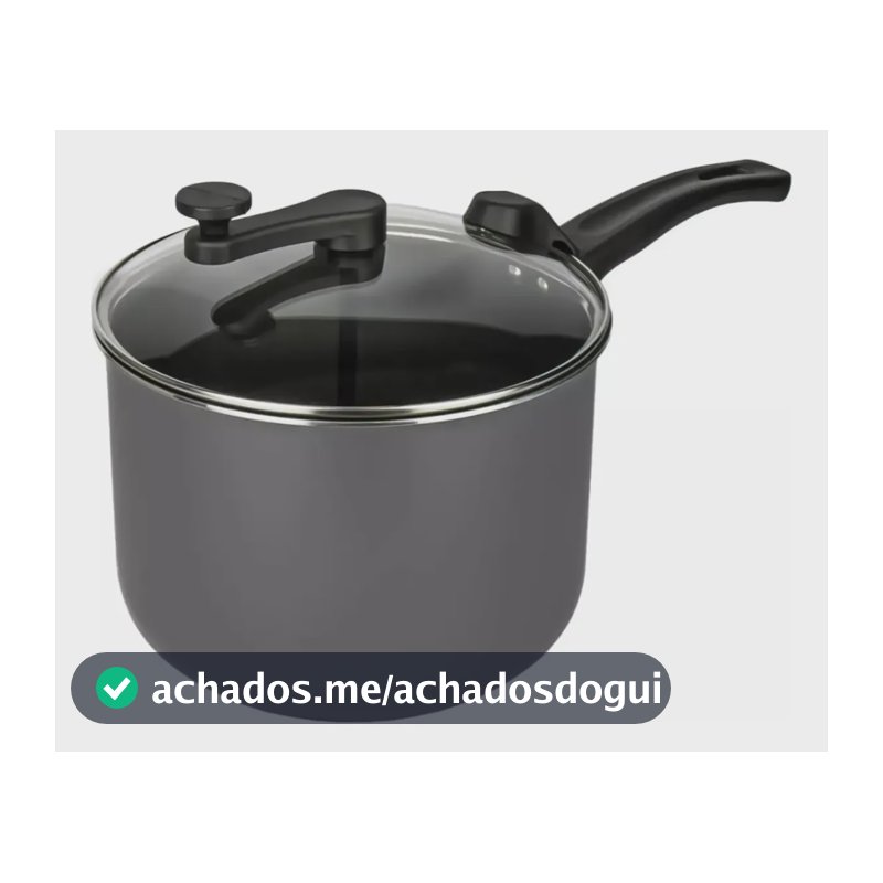 Panela Pipoqueira Grande Tampa Vidro Antiaderente Não Gruda