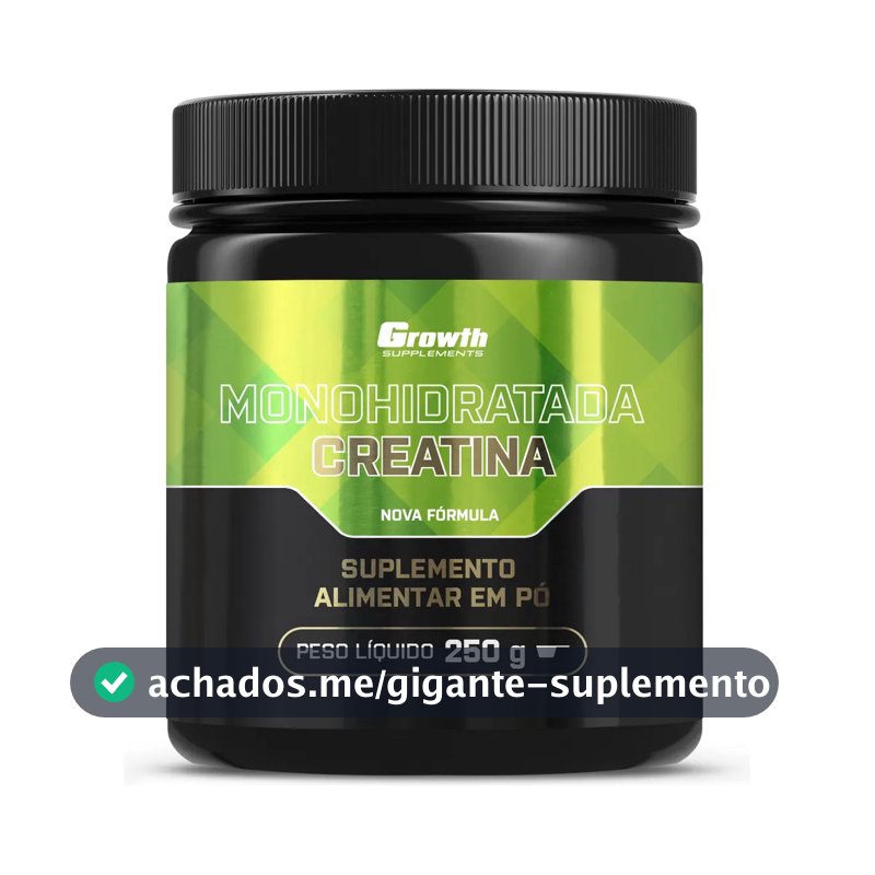 Creatina Growth Supplements Monohidratada em pó Sem sabor x 250g