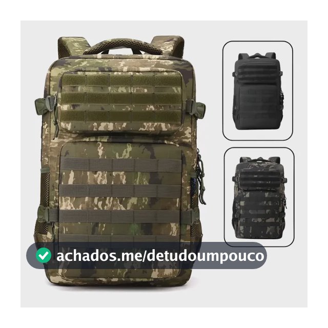Mochila Tática Militar Impermeável 30 Litros Super Reforçada