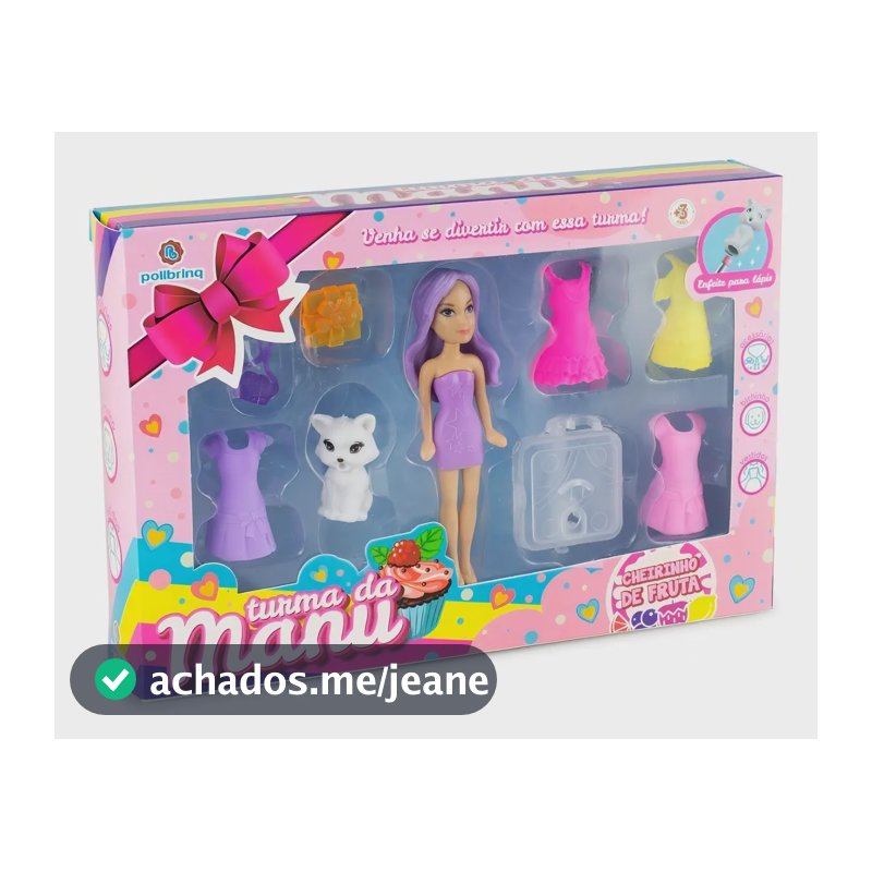 Kit Coleção Turma Da Manu E Pet Brinquedos Infantil Brianças