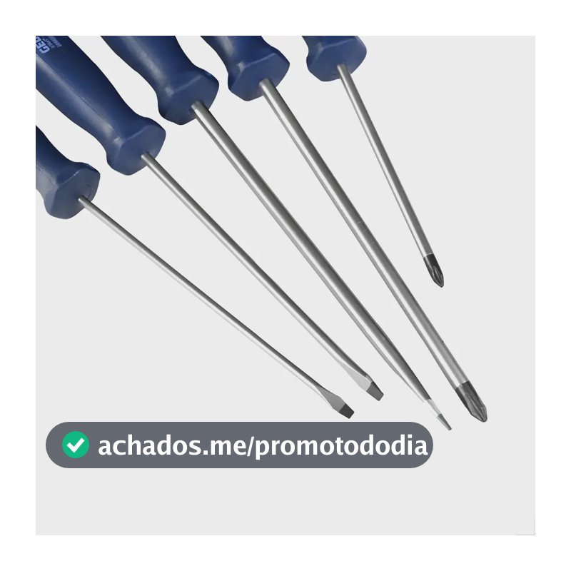Jogo Kit Chave Fenda E Phillips Gedore C/5 Peças 150-160s