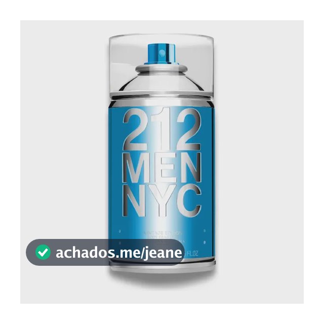 Body Spray Carolina Herrera 212 Men NYC Body Fragrance 250 ml