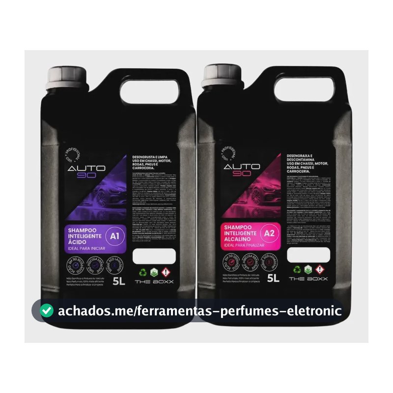 Shampoo Automotivo Auto90 - 10l - Limpeza Pesada A1 + A2
