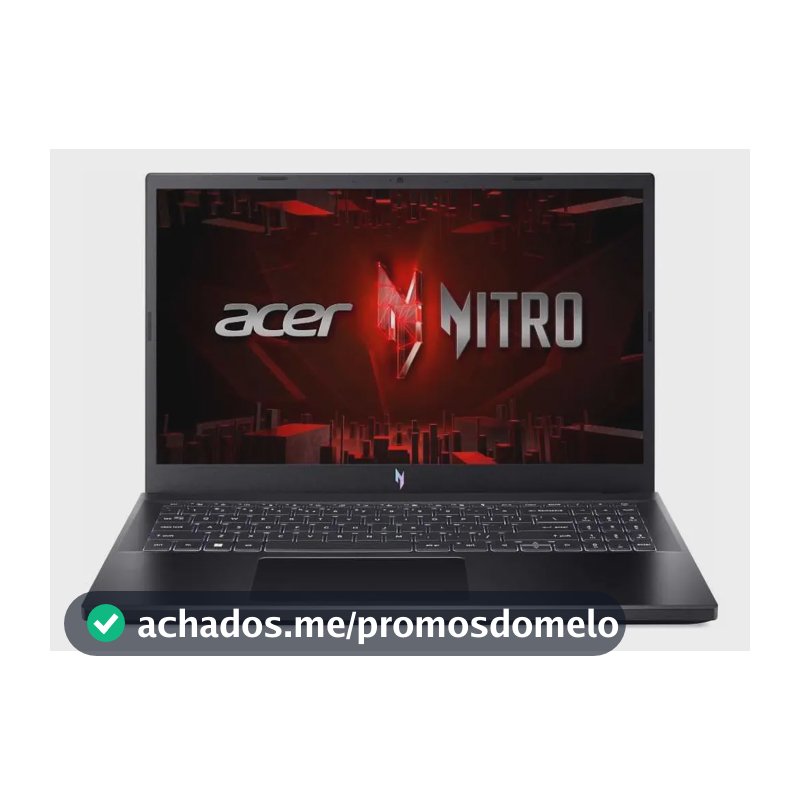 Notebook Gamer Acer Nitro V ANV15-51-57WS Intel® Core™ i5-13420H 13ªGeração 512SSD 8GB Nvidia® GeForce® RTX 3050 GDDR6 Linux Gutta 15,6'