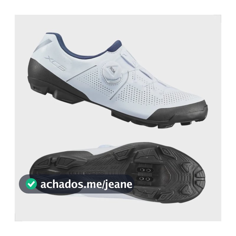 Sapatilha Shimano Mtb Xc3 Xc302 Sistema Boa - Branca Branco 38 Br