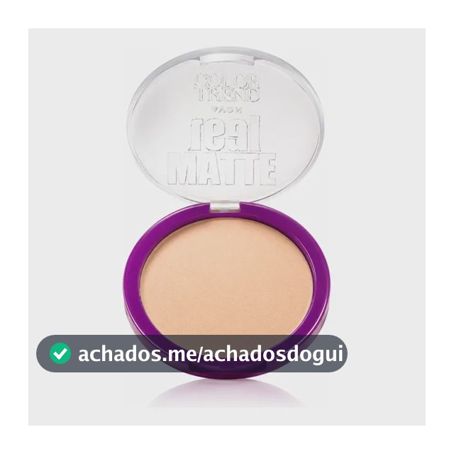 Pó Compacto Avon Color Trend Matte Reall tom 112F 7g - Bege Claro