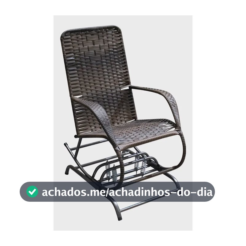 Itagold balanço 4 molas cadeira fibra sitética cor argila