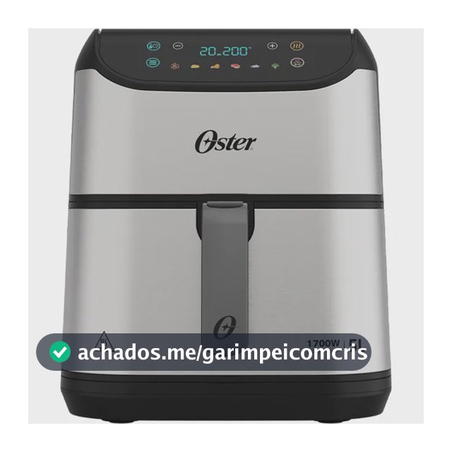 Fritadeira Digital Inox Oster 5l Com Painel Touch
