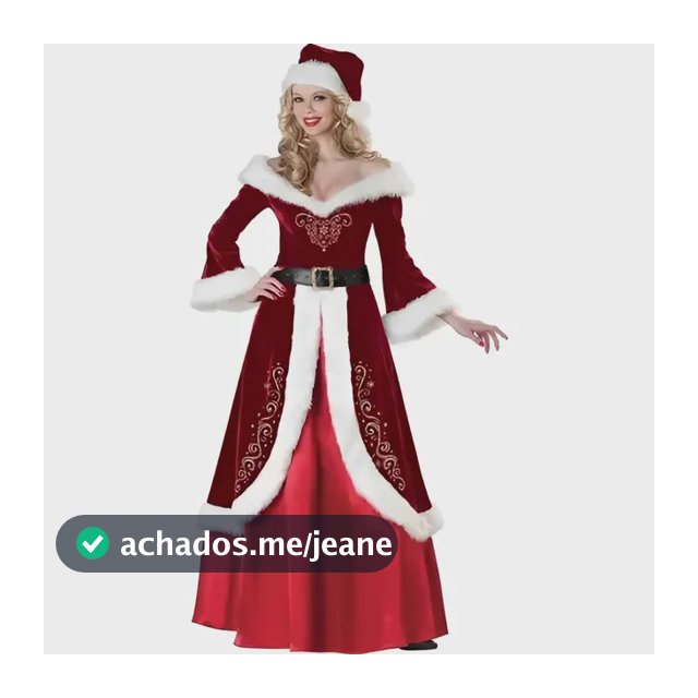 . Fantasia Feminina De Natal Do Papai Noel