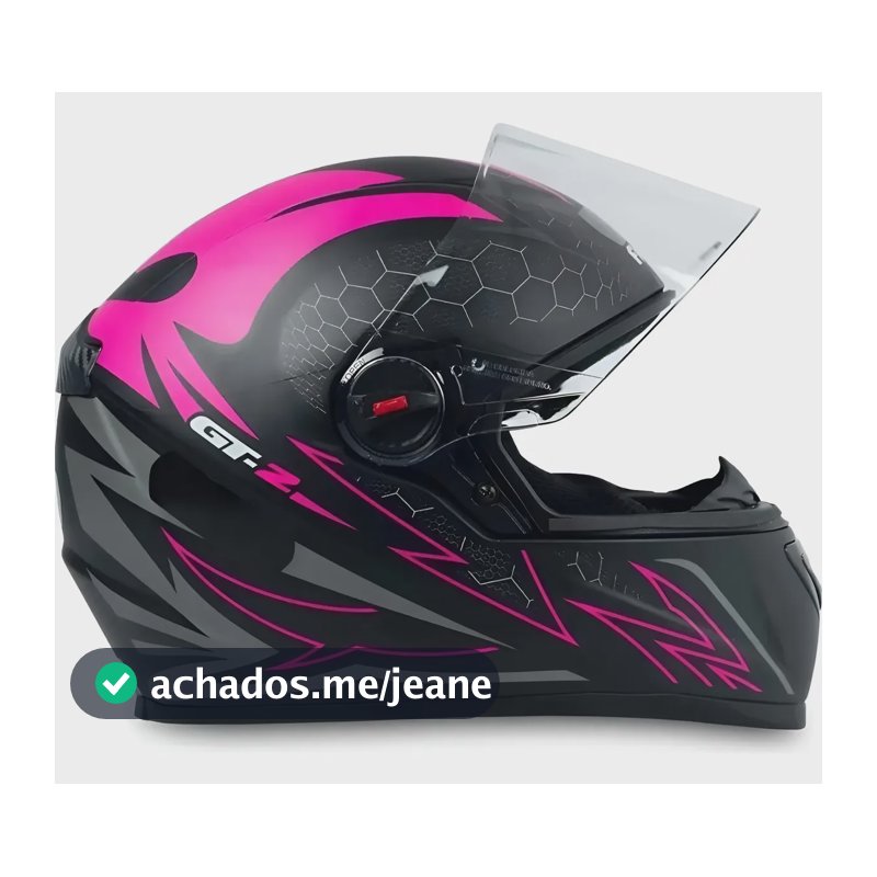 Capacete Fechado Fw3 Com Narigueira Gt Gt2 Gt5 Rosa Gt 2 Brilhoso/fosco 57/58