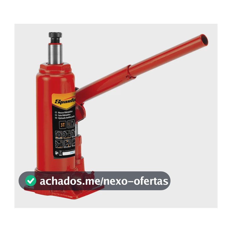 Macaco Hidráulico 3 Toneladas Tipo Garrafa Sparta
