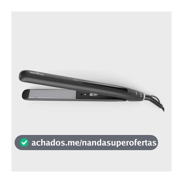 Prancha de Cabelo Britânia Revestimento Cerâmico 200°C BPR03A