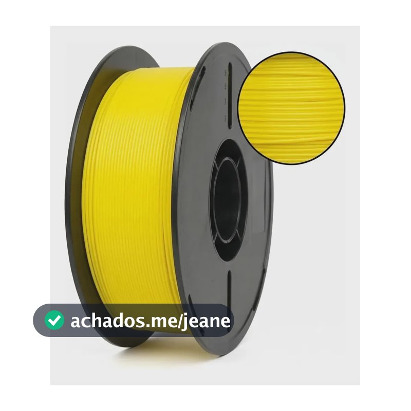 Filamento Pla 1kg Digital Qualy 1.75mm Para Impressora 3d Al Amarelo
