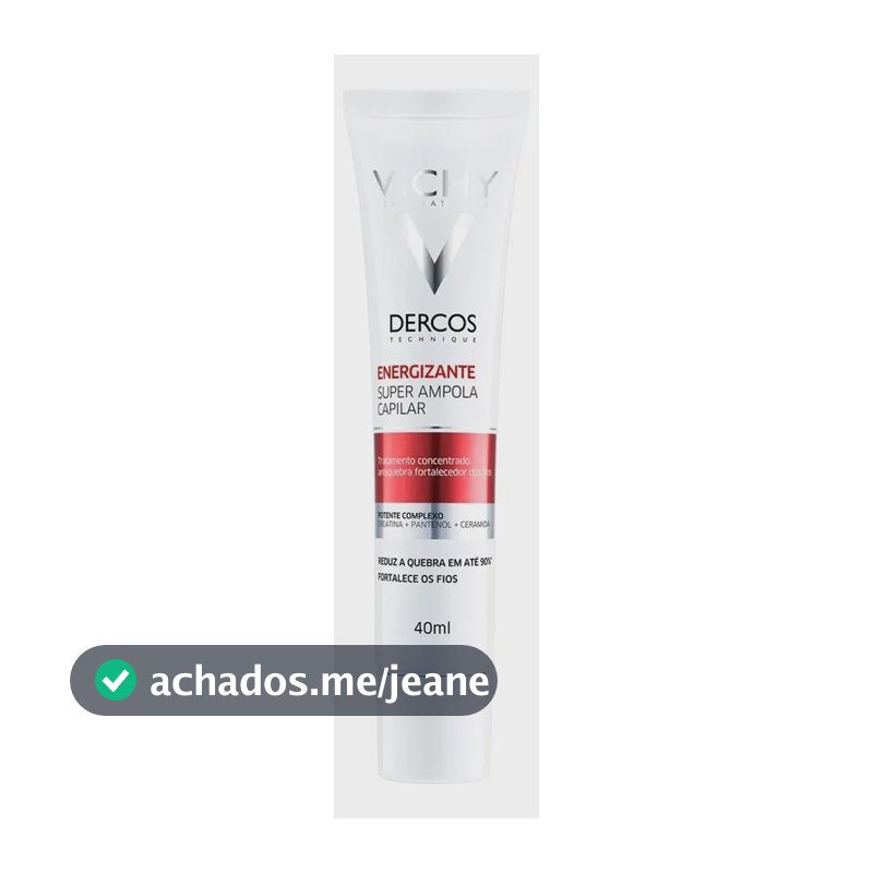 Ampola Capilar Tratamento Fortalecedor Antiquebra para Crescimento Saudável Dercos Energizante Vichy 40ml