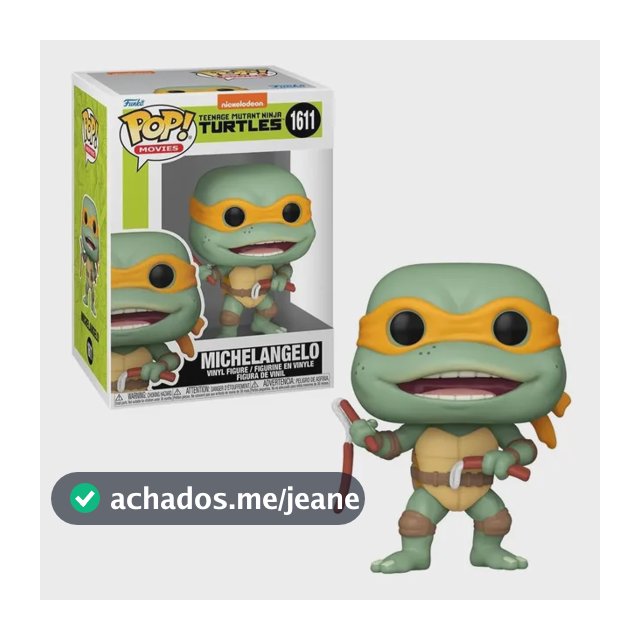 Boneco Funko Pop! As Tartarugas Ninja Michelangelo Nunchakus