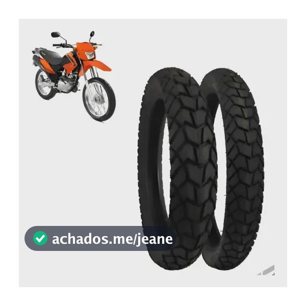 Kit Pneu Moto Honda Bros 150/160 Modelo 110/90-17 + 90/90-19