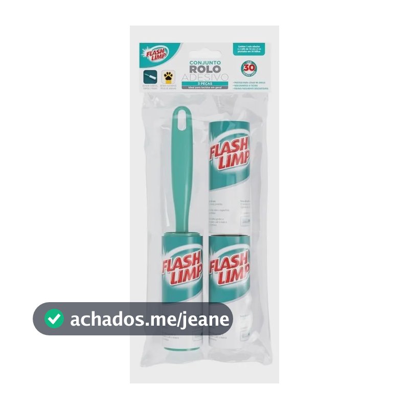 Conjunto Rolo Adesivo 3 Peças CST0085 Flash Limp