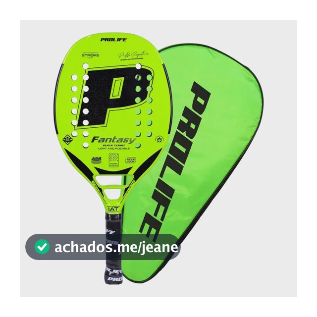 Raquete Beach Tennis Prolife Original Fibras De Carbono