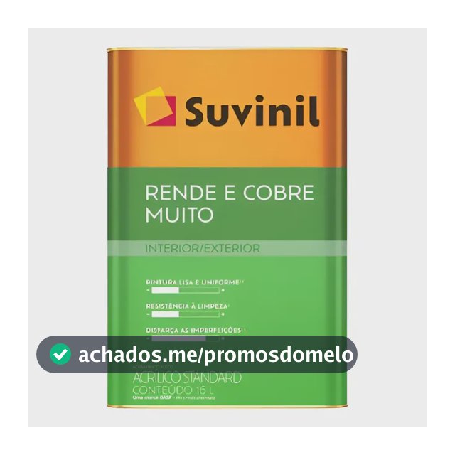 Suvinil  Rende E Cobre Muito Acrílico 18l Cores