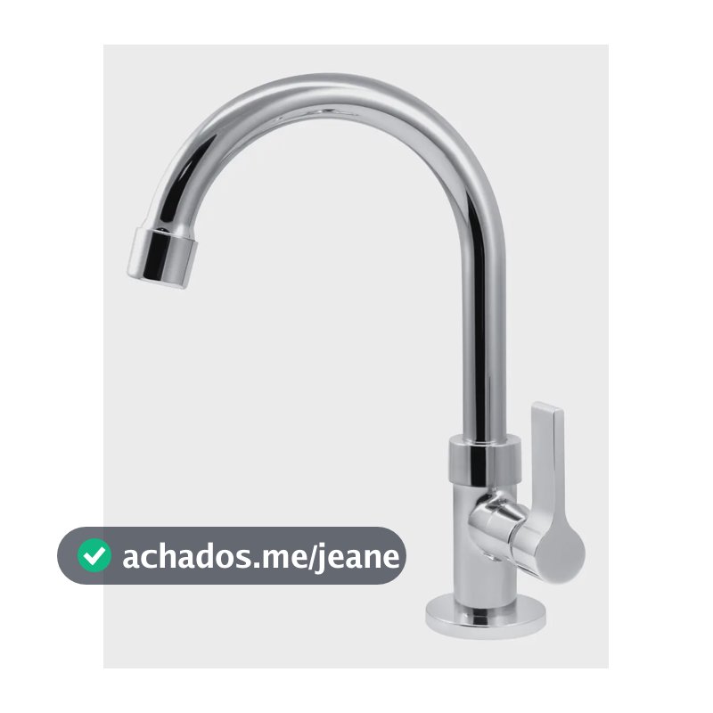 Torneira Lavatorio Lavabo Banheiro Luxo Bica Alta Cromada 1/4 De Volta Balencia