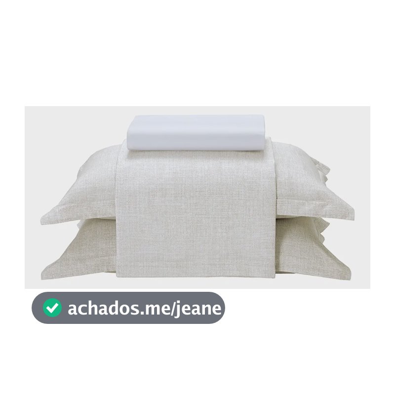 Jogo De Cama Casal 100% Algodão Percal 180 Fios Uni Döhler Bege