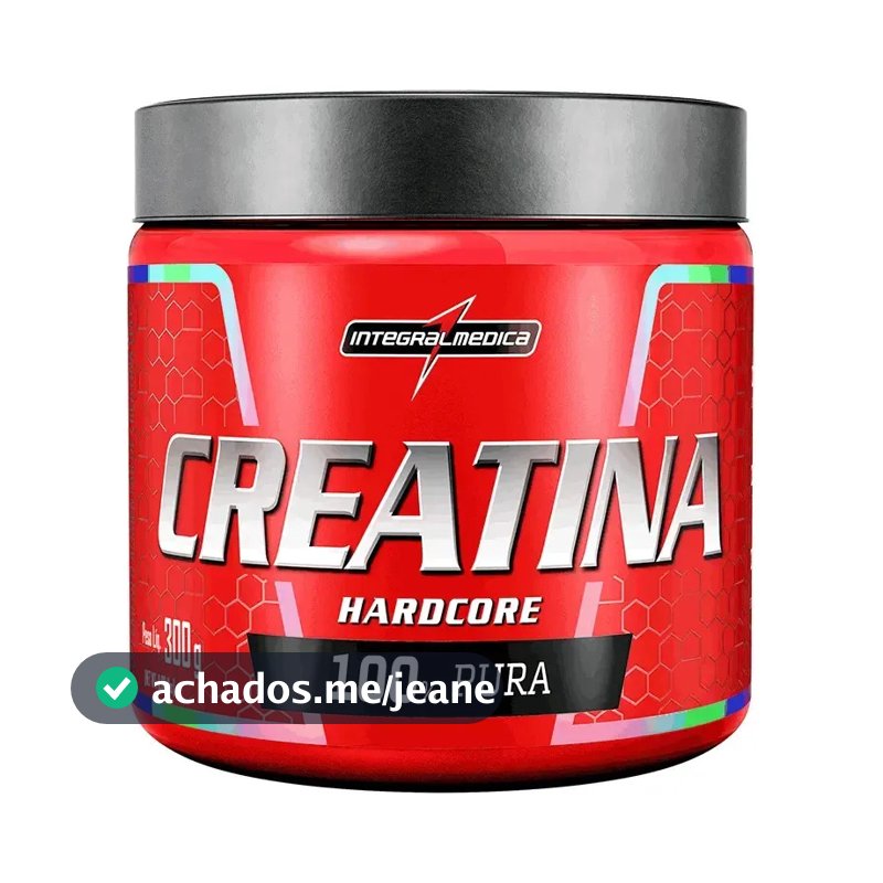 Creatina Integralmédica Monohidratada Hardcore em pó Sem sabor x 300g