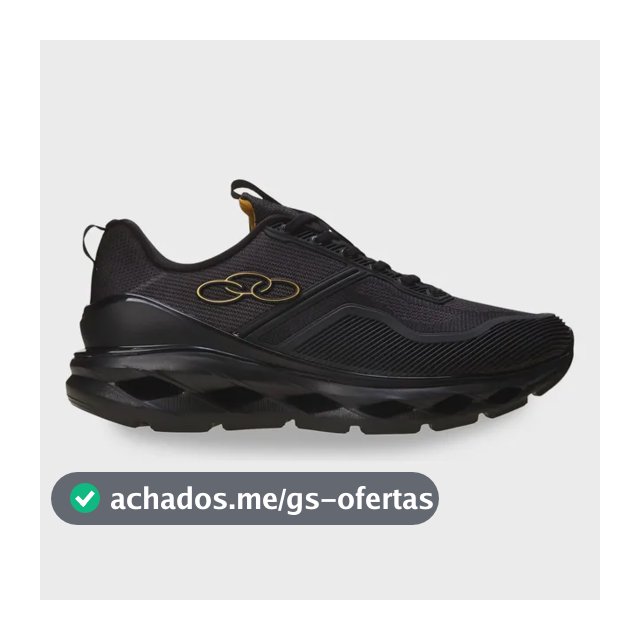 Tênis Olympikus Masculino Gama Preto/preto Liso 41 Br