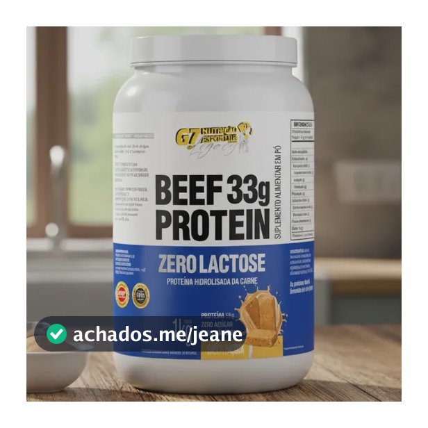 Beef Protein 33g Proteína 1kg Sabor Paçoca  - G7 Legacy Paçoca