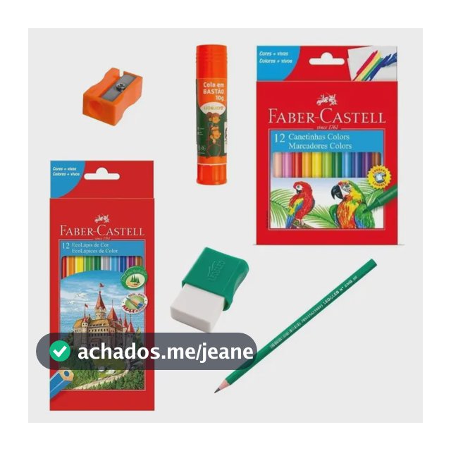 Lápis De Cor 12 Cores + 12 Canetinhas Faber Castell + Brinde