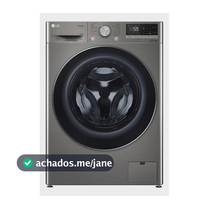 Lava e Seca Smart LG Vc4 Inox 14kg Cv5014pc4 IA