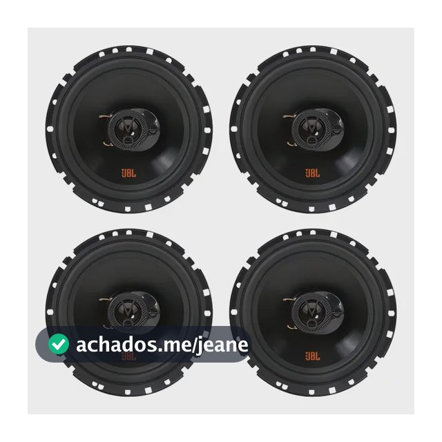 Kit 4 Falantes 6 Polegadas Jbl 6trfx55 Triaxial 220w 4 Ohms Cor Preto