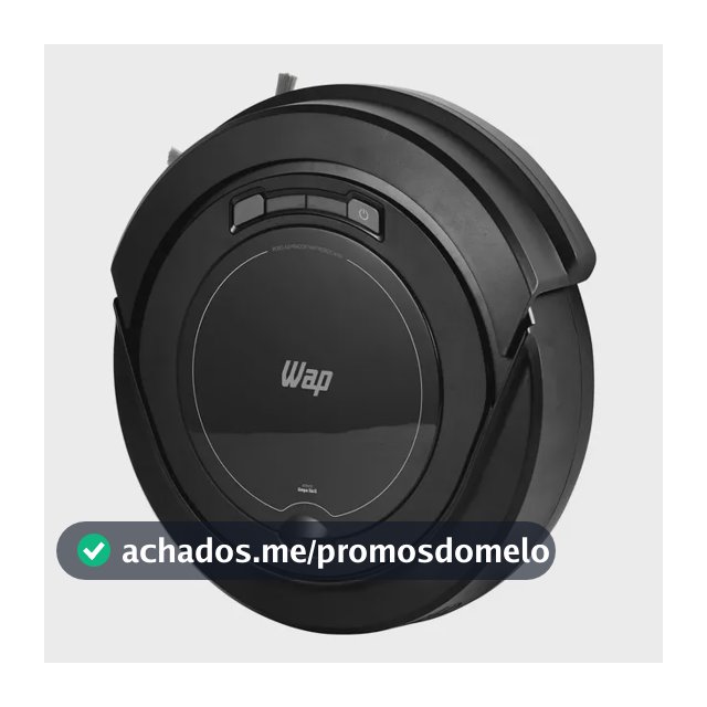Robô aspirador Robot W90 varre aspira e passa pano 30w Wap cor preto