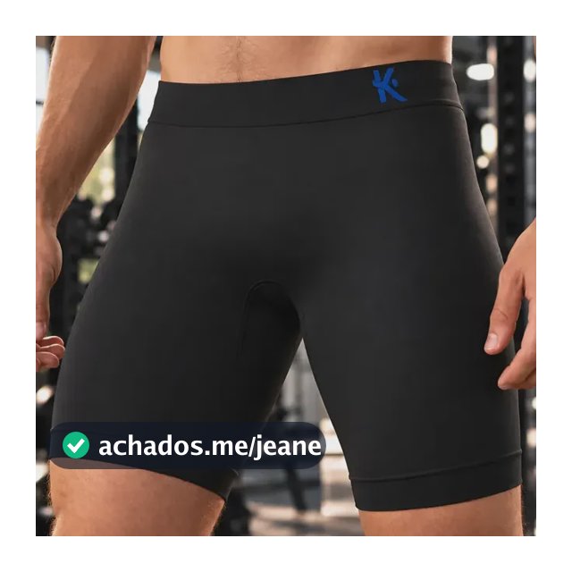 Bermuda Térmica Compressão Masculina Microfibra Sem Costura