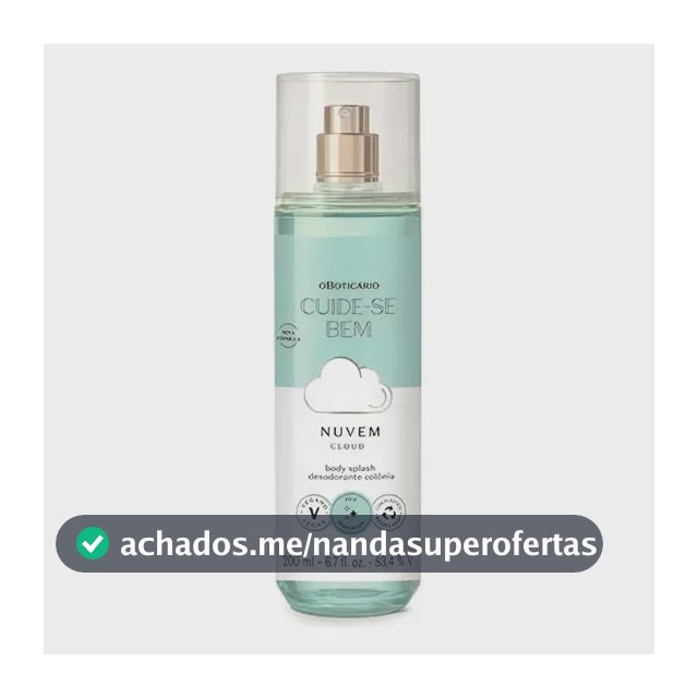 Colônia Body Splash Cuide-se Bem Nuvem 200ml - O Boticário
