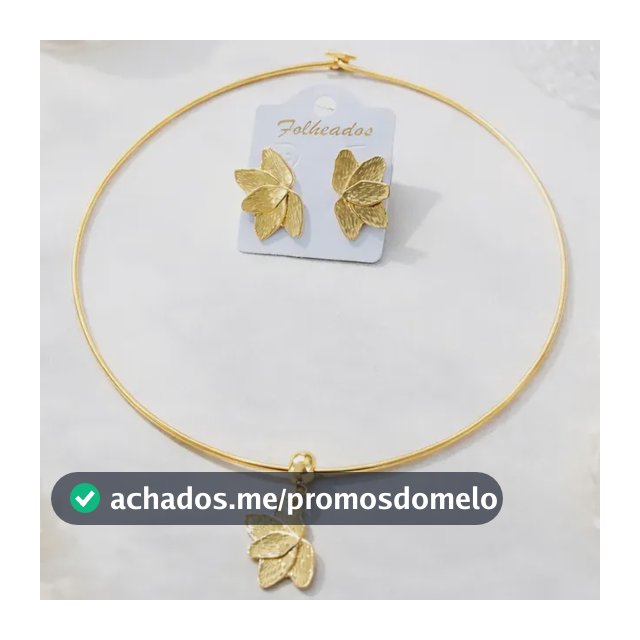 Colar E Brinco Aro Chocker Moda Blogueira Kit