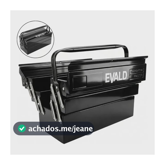 Caixa Ferramenta 5 Gavetas Black Reforçada Tramontina Evald
