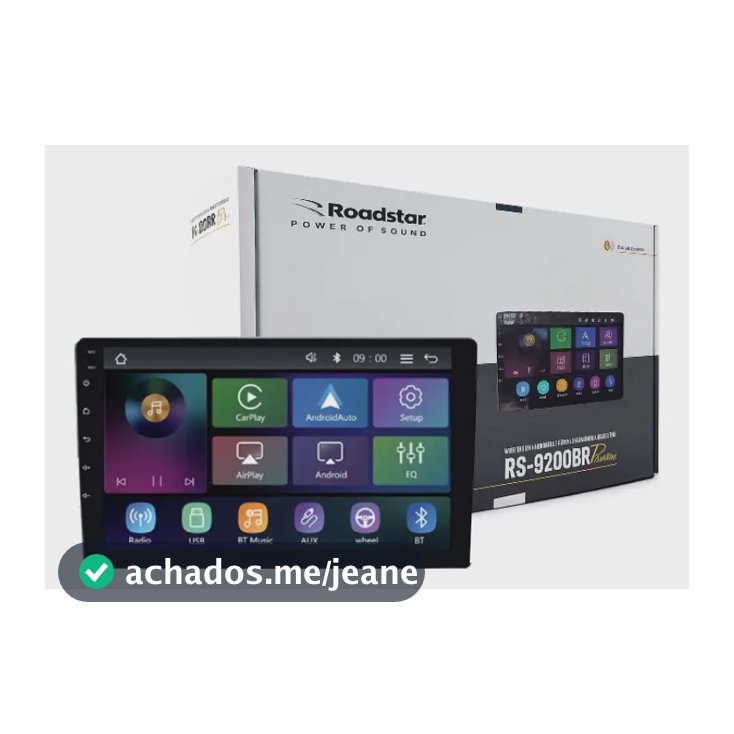 Lançamento - Multimídia Mp5 9' Roadstar Rs9200br Pro Line Carplay