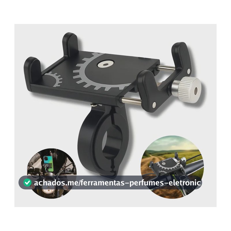 Suporte Celular Bike Moto Regulagem Universal Forte Alumínio Guidão Ajustável Reforçado Resistente À Prova D'água Fixo - Sheep X