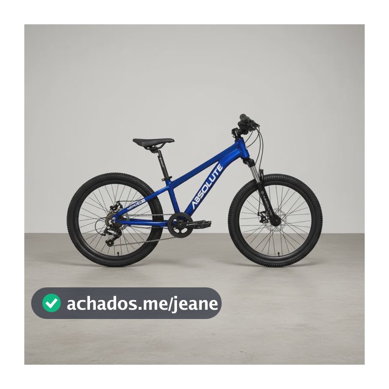 Bicicleta Absolute Nero Jr Aro 24 Suspensão Freio A Disco Azul 24