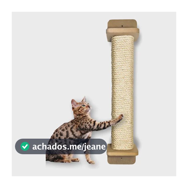 Arranhador Gato Grande Parede 80cm Sisal De 8mm Duravel