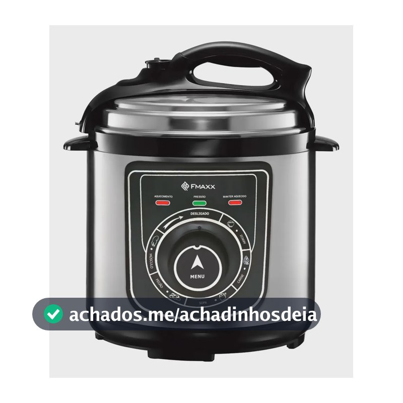 Panela De Pressão Elétrica Fmaxx Chef 4 Litros 800w Prateado 60hz