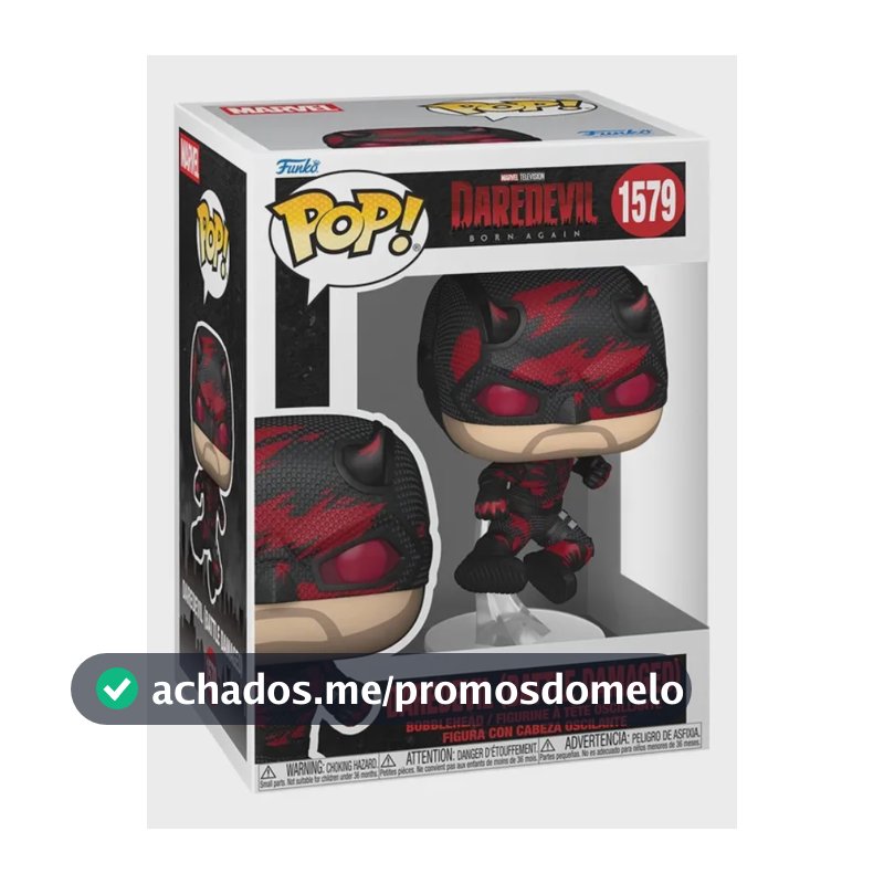 Boneco Funko Pop! Marvel Demolidor Renascido - Demolidor (Traje Danificado)