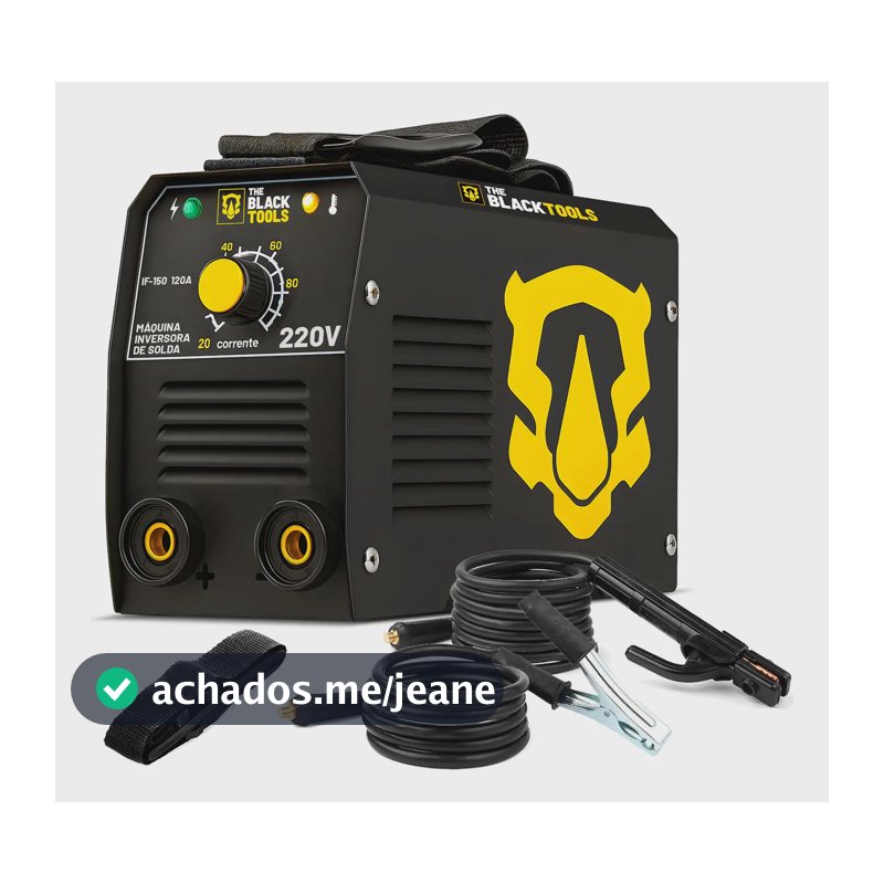 Máquina Solda Inversora Mma The Black Tools Preto 50/60hz Voltagem