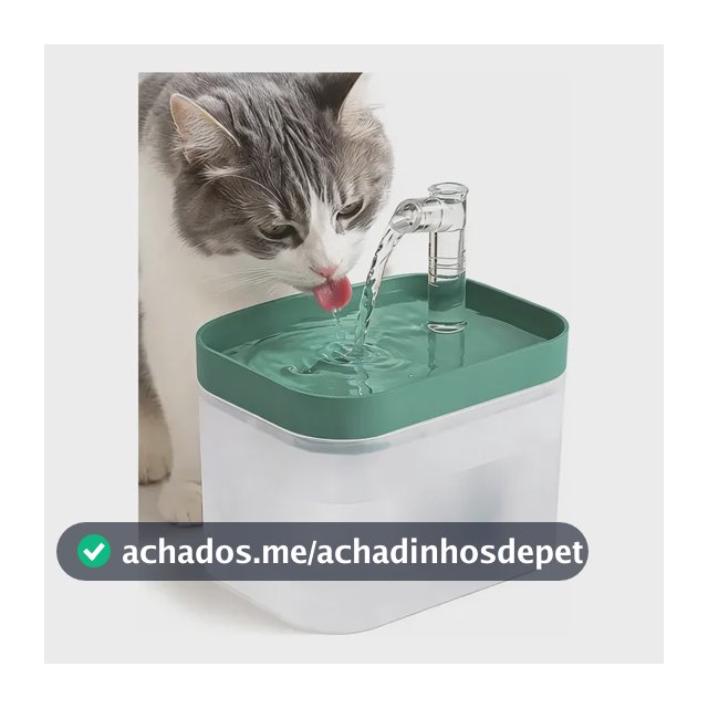 Bebedouro Água Para Gatos E Cães 1,5l-anti-cálculo-portátil 5 Verde-claro