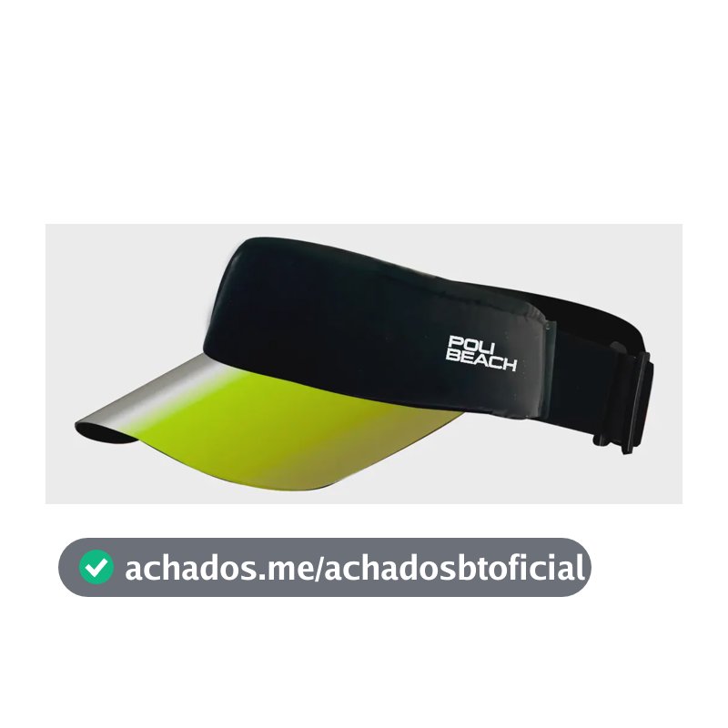 Viseira Esportiva PoliBeach Beach Tennis Praia Corrida Dourada